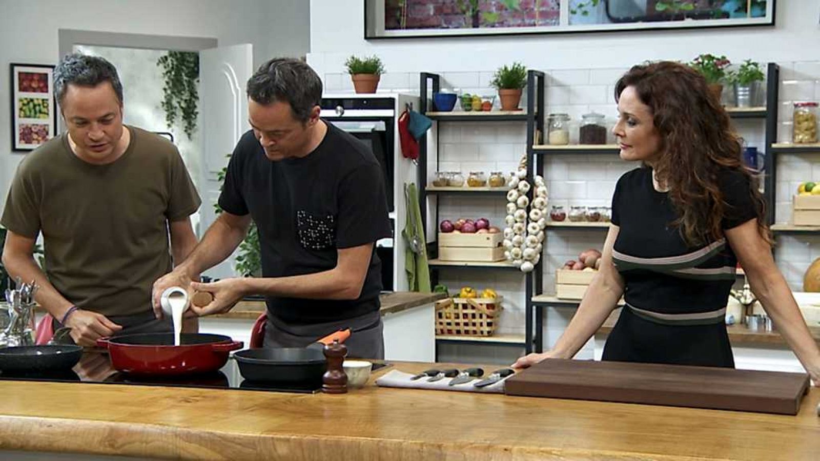 Torres en la cocina - Setas a la crema y pan de plátano