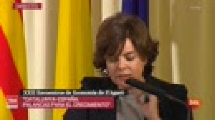 Informativo 24h - Sáenz de Santamaría asegura que aún se puede "revertir" el proceso de "deterioro" de la economía catalana