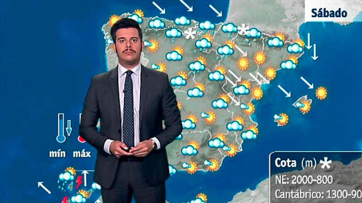 El tiempo - Siete provincias del noreste y de Canarias, en alerta por lluvia y viento