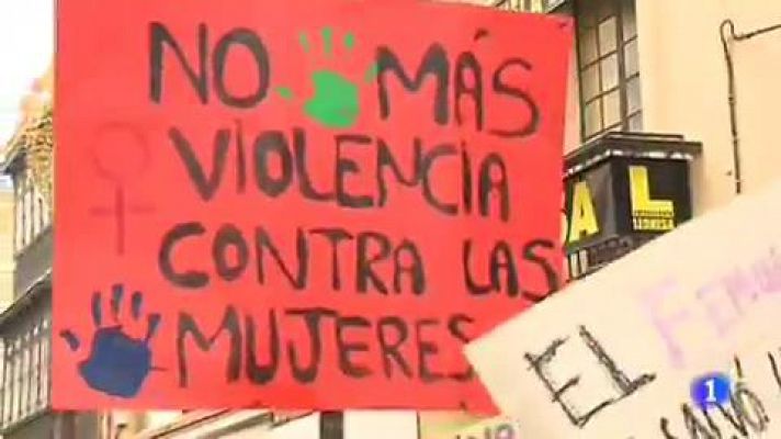 Telediario 1 - Manifestaciones contra la violencia machista en las ciudades españolas