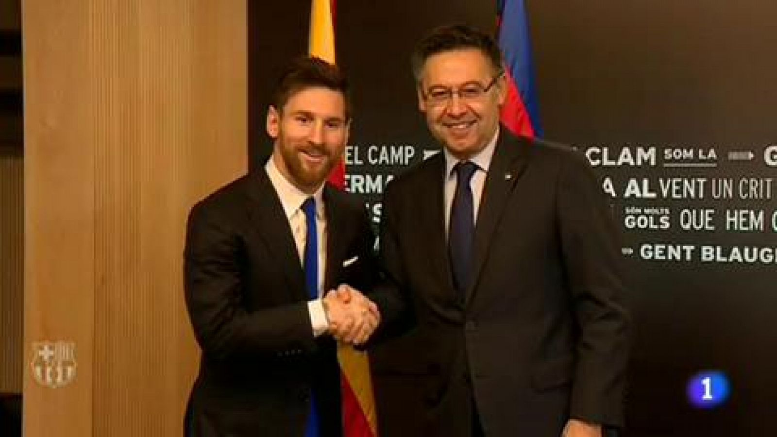 Telediario 1: Valverde: "Entrenar a Messi es una experiencia única" | RTVE Play