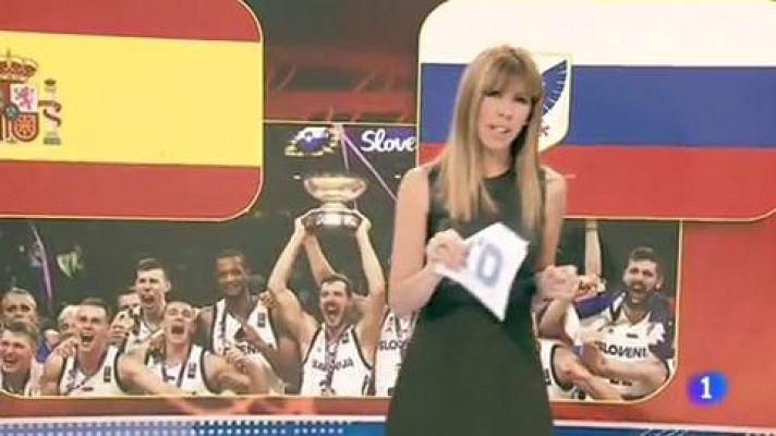 Telediario 1 - España sueña con sorprender a Eslovenia