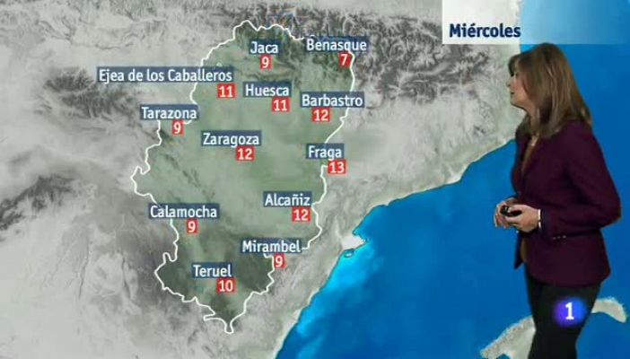 El tiempo en Aragón.