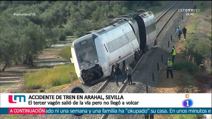 La mañana - Accidente de tren en la línea Málaga-Sevilla