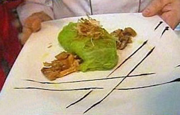 RTVE Cocina - Col con ternera de foie y setas