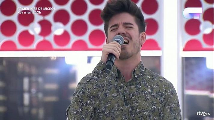 OT 2017 - Roi canta 'La llamada' en el primer pase de micros