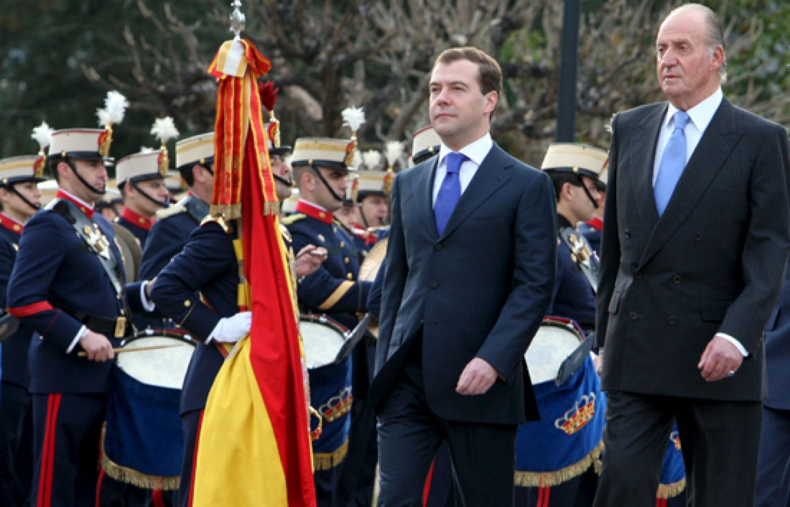 El presidente de Rusia, Dimitri Medvédev comienza una visita de estado a España