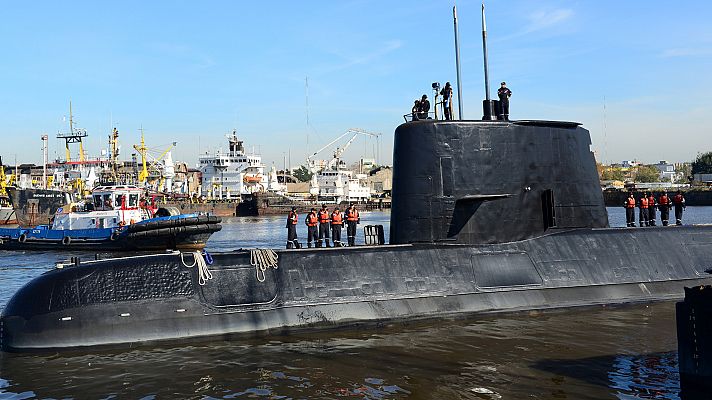 Telediario 1 - La Armada Argentina suspende el rescate del San Juan