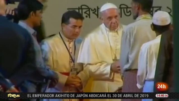 Informativo 24h - El Papa usa por primera vez el término 'rohinya' en su viaje a Asia