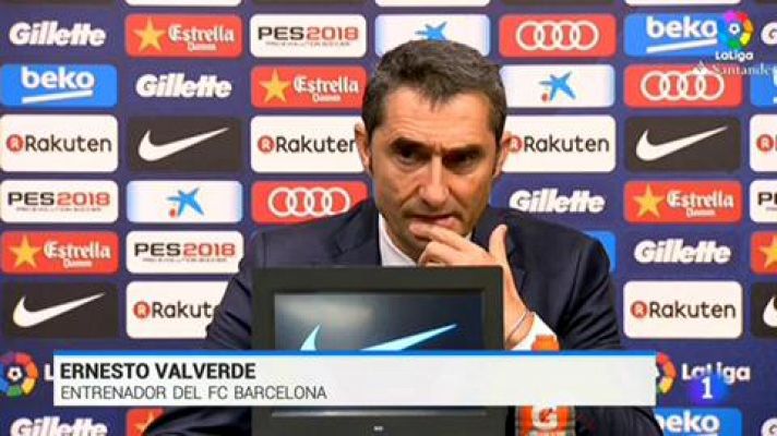 Valverde, "fastidiado" por el empate y la lesión de Umtiti