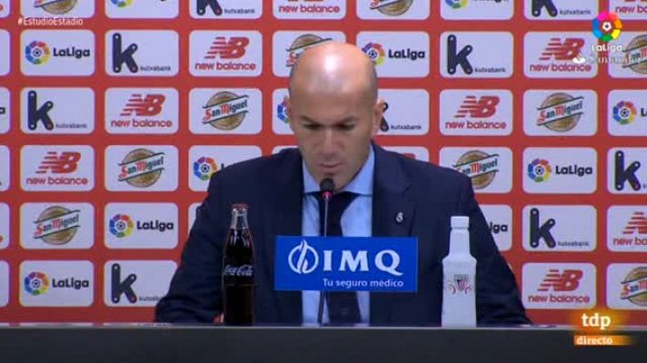 Zidane: "Estoy muy contento por el partido y muy decepcionado por no marcar"