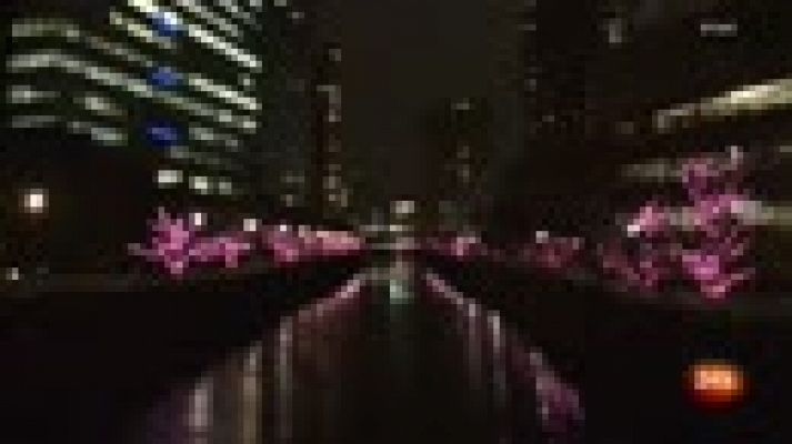 Informativo 24h - Aceite de cocina reciclado para iluminar la decoración de un barrio un Tokio