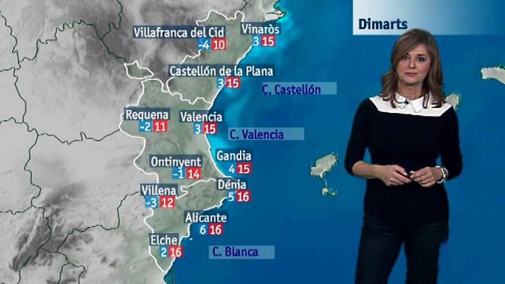 L'informatiu - Comunitat Valenciana - El tiempo en la Comunidad Valenciana - 04/12/17