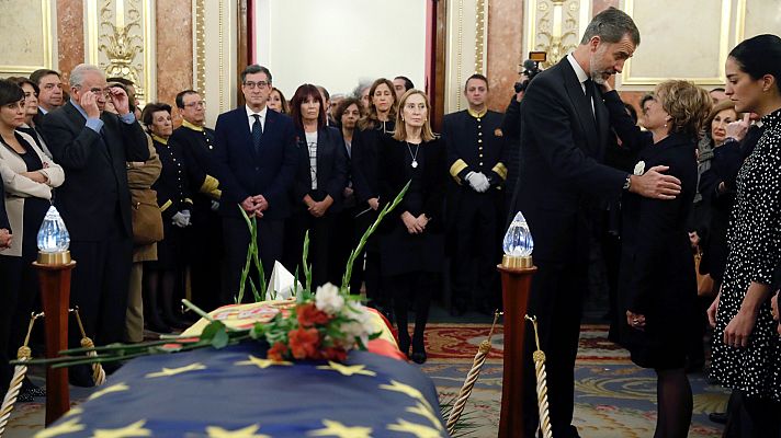 Telediario 1 - El Congreso despide a Manuel Marín, el artífice de su modernización