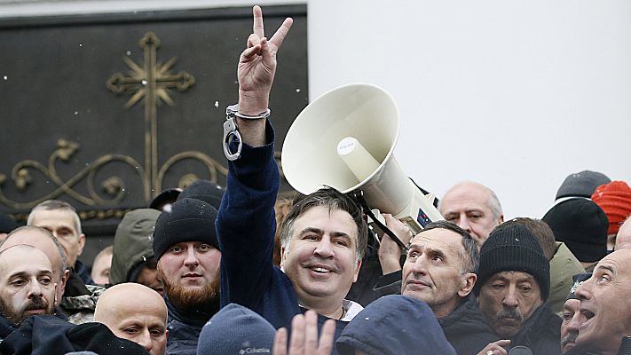 Telediario 1 - Ucrania arde tras el intento de detención de Mijaíl Saakashvili