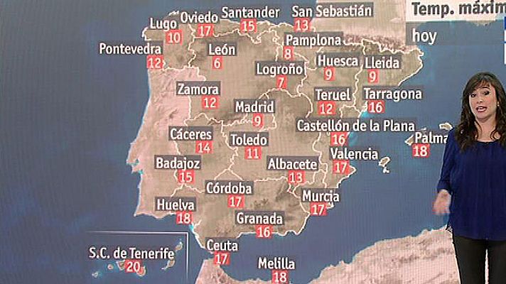 El tiempo - Llegan lluvias al norte mientras continúa el frío intenso en el interior
