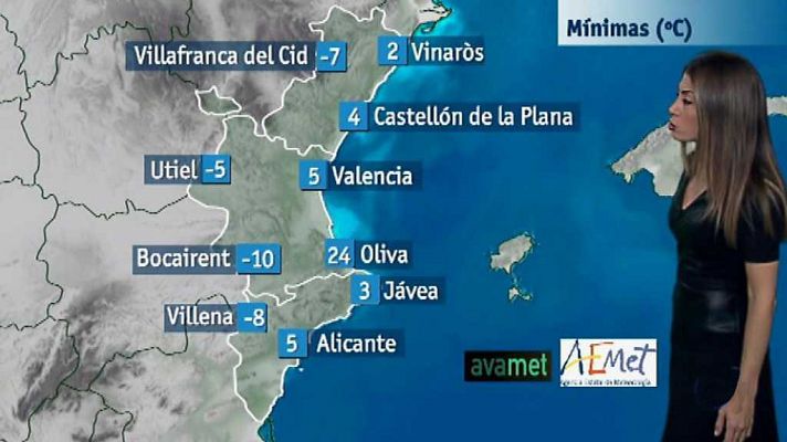 El tiempo en la Comunidad Valenciana - 07/12/17