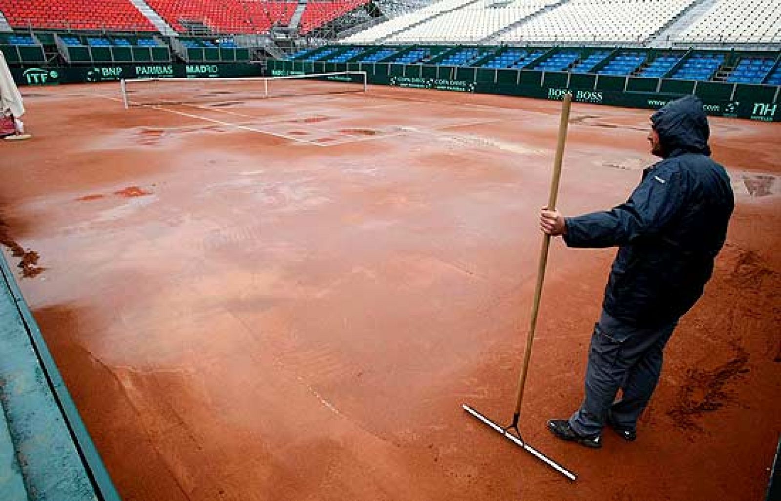 La lluvia suspende los entrenamientos