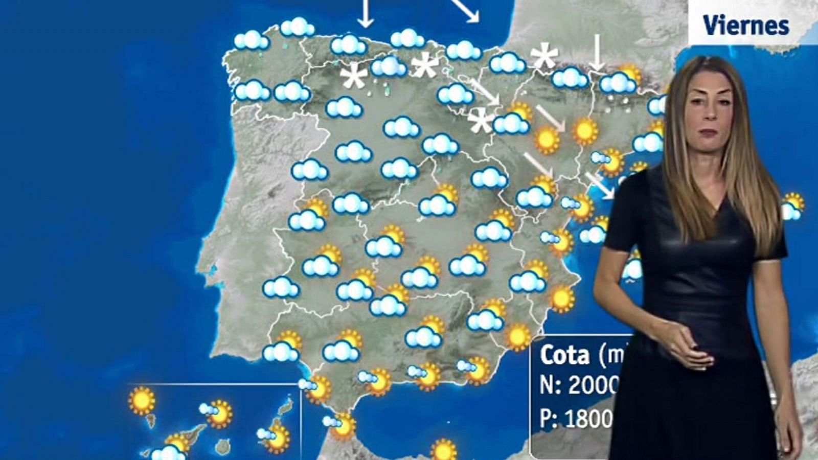 El tiempo: Lluvias en el extremo norte, persistentes en el Cantábrico y norte de Navarra | RTVE Play