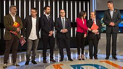 Minuto final del debate de los siete candidatos a la Generalitat en TVE