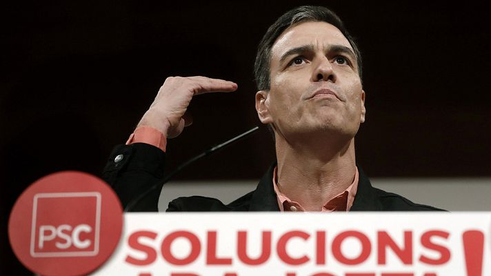 Telediario 1 - Pedro Sánchez: "El PSOE quiere una Cataluña mejor en una España diferente"