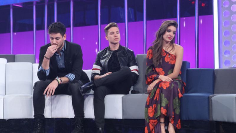 Operación triunfo - los profesores salvan a alfred y los compañeros a ana guerra en la gala 7 de ot
