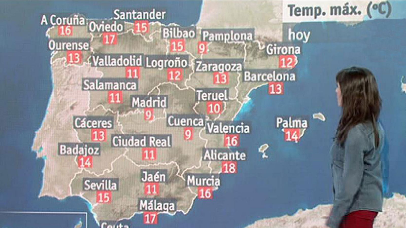 Jornada tranquila, con ascenso térmico y lluvias débiles en el norte y Canarias
