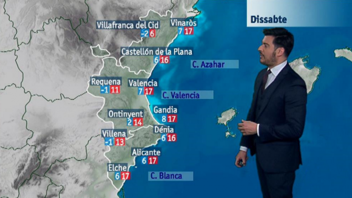 El tiempo en la Comunidad Valenciana - 15/12/17