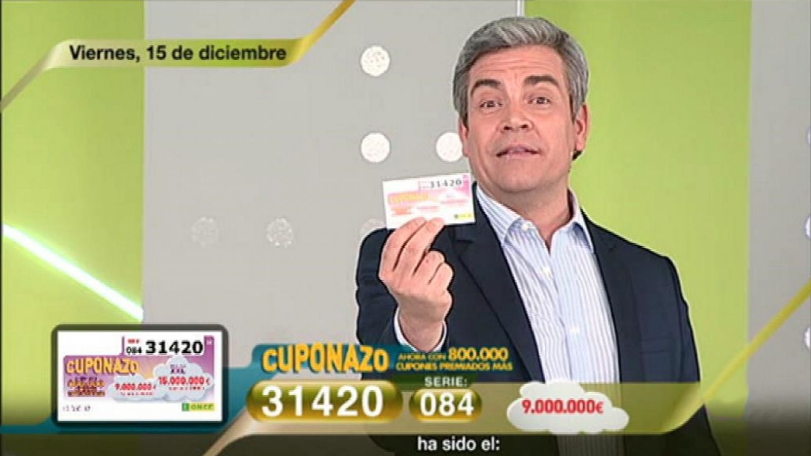 Sorteo ONCE - 15/12/17 - ver ahora