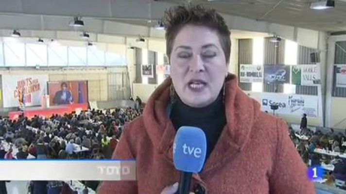 Telediario 1 - JxCat denunciará ante la Fiscalía a Sáenz de Santamaria por "prevaricación"