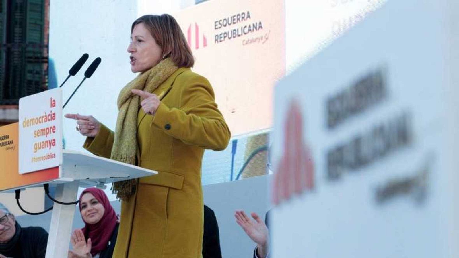 Forcadell niega la separación de poderes del Estado en un acto de ERC