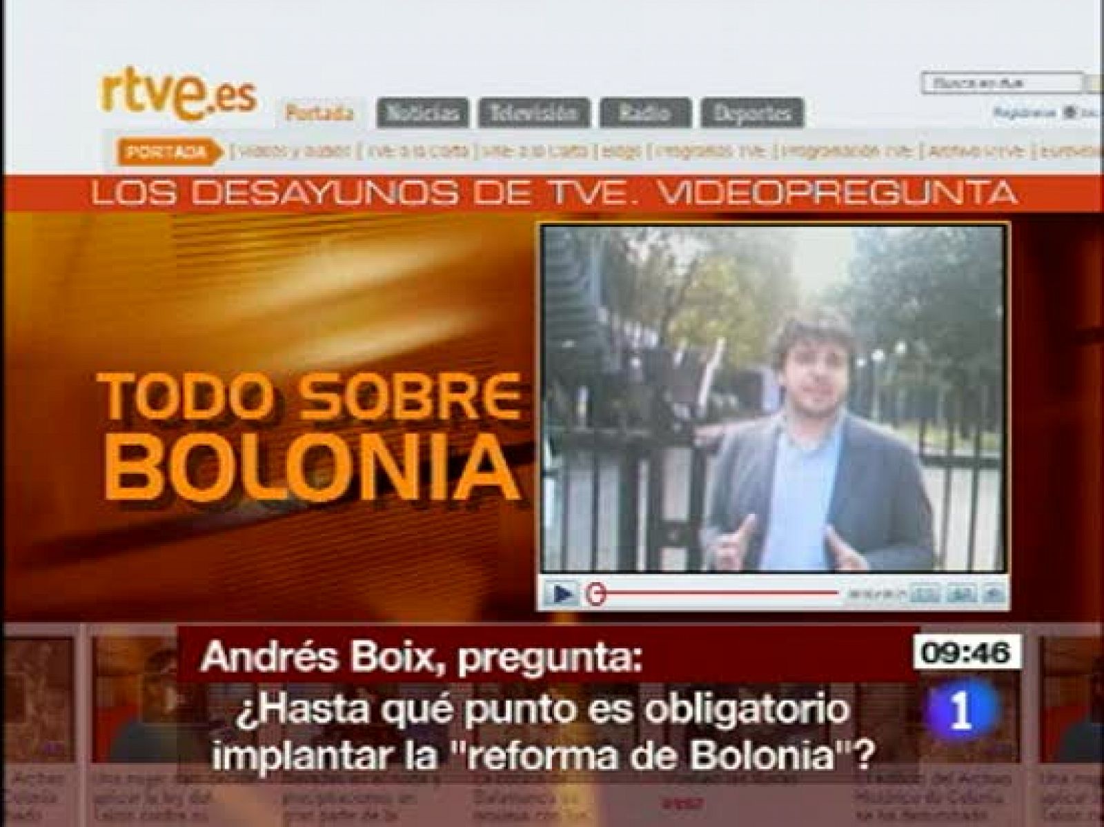 Desayunos - Cristina Garmendia habla sobre la implantación de Bolonia