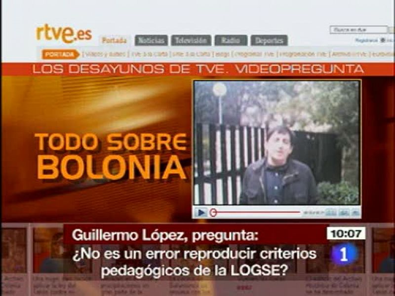 Cristina Garmendia habla sobre la Logse y Bolonia