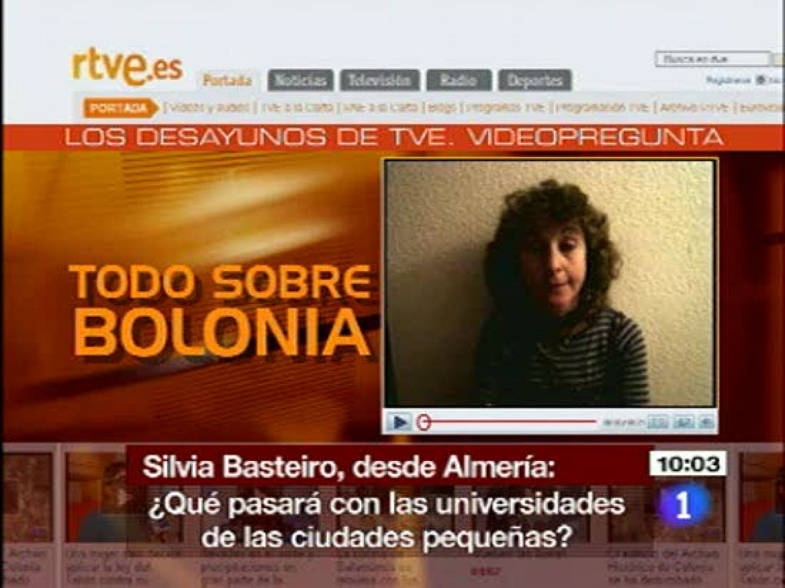 Desayunos - Cristina Garmendia habla sobre la financiación de la reforma de Bolonia