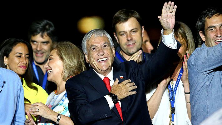 Telediario 1 - Piñera revalida la Presidencia de Chile