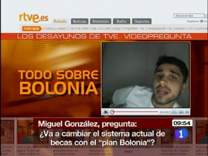  Cristina Garmendia habla sobre las becas tras el Proceso de Bolonia