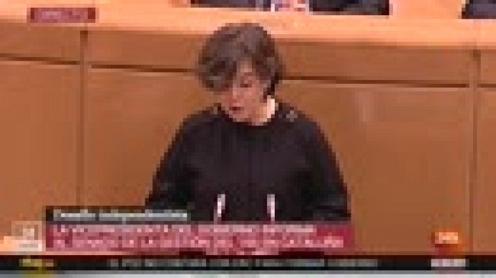 Informativo 24h - Sáenz de Santamaría afirma que el 'procés' ha sido un "'fake' en toda regla" basado "en la posverdad"