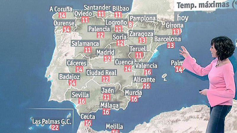 Sol en casi todo el país, con lluvias débiles en la Costa Brava y Baleares