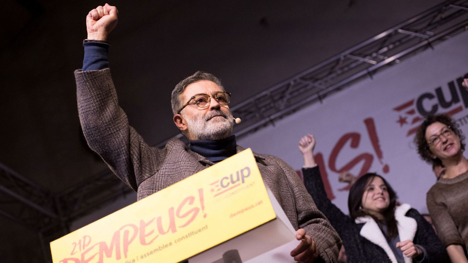 Elecciones catalanas: Riera (CUP) celebra una "mayoría republicana y de izquierdas" en el independentismo tras el 21D