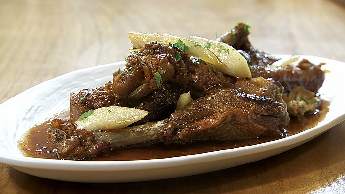 RTVE Cocina - Oca con peras