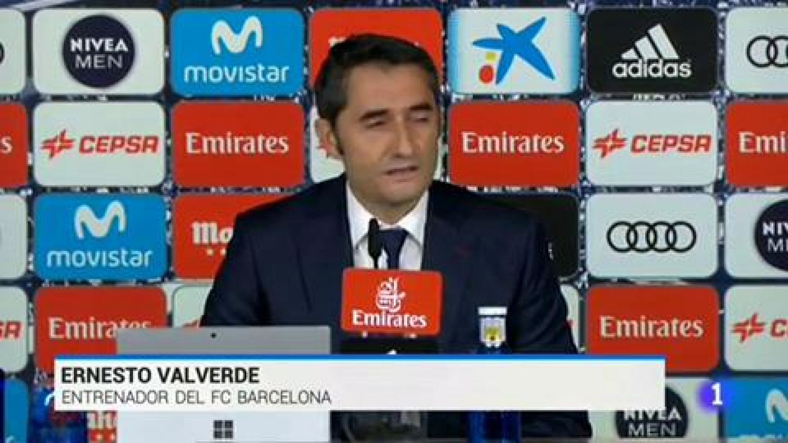 Telediario 1: Valverde: "Queda mucha Liga por delante" | RTVE Play