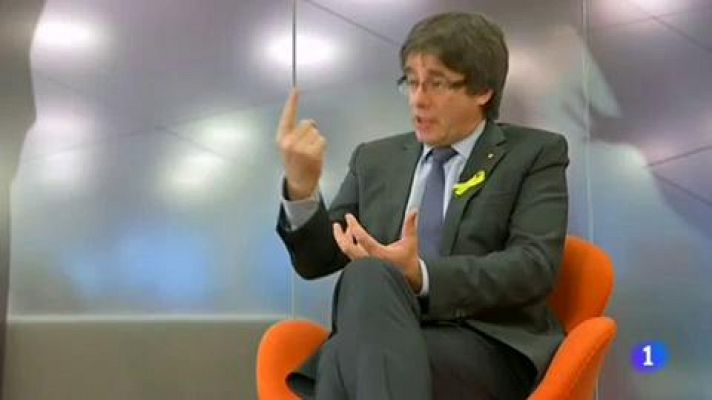 Telediario 1 - Dentro de un mes es la fecha limite para la constitución del Parlamento de Cataluña