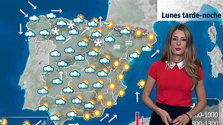 El tiempo - Lluvias en el oeste y descenso de temperaturas