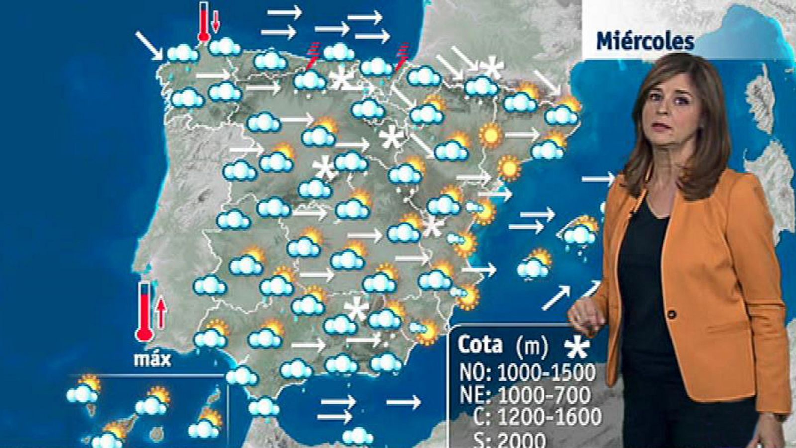El tiempo: Vientos muy fuertes en el litoral y Baleares, y lluvias en casi todo el país | RTVE Play