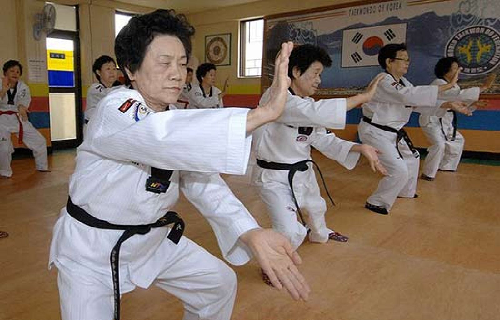 Un grupo de abuelas en Seúl ha encontrado una forma de combatir los efectos de la edad, a través del taekwondo. Este grupo viaja por todo el sudeste asiático mostrando sus hablidades en ceremonias y festivales 