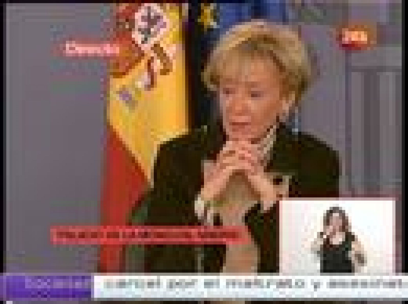 La vicepresidenta primera del Gobierno, María Teresa de la Vega, ha pedido al PNV que se sosiegue y que acepte que unas veces se gana y otras se pierde.  