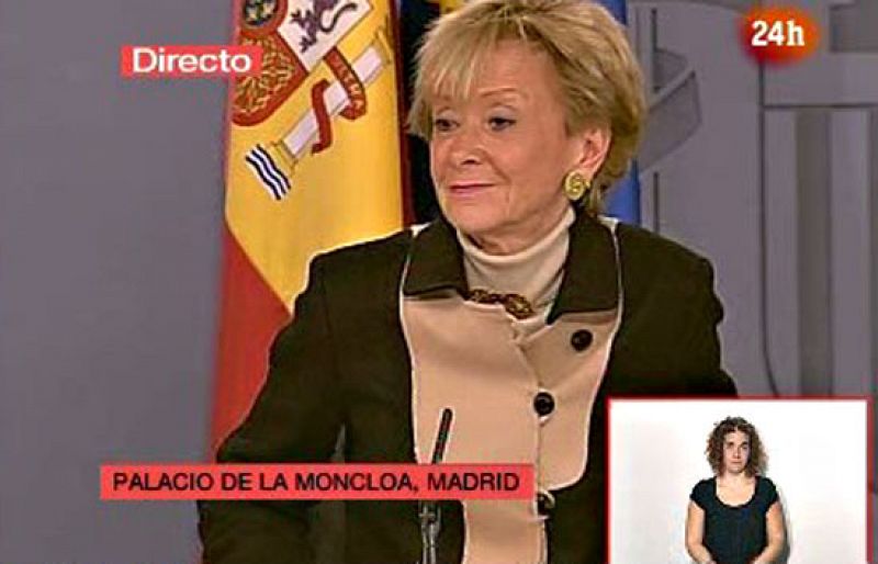 La vicepresidenta primera del Gobierno, María Teresa de la Vega, ha pedido al PNV que se sosiegue y que acepte que unas veces se gana y otras se pierde.