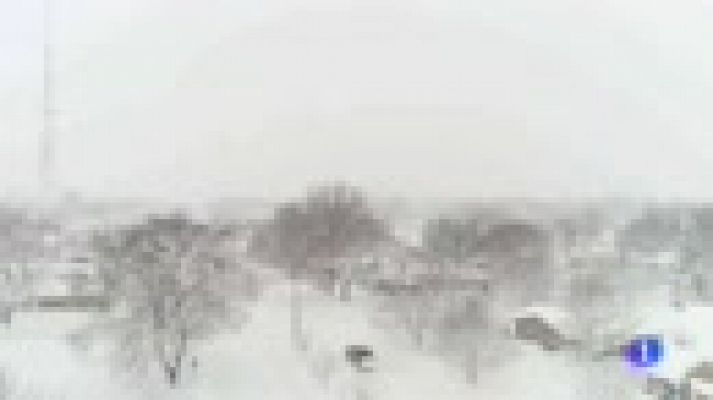 Telediario 1 - Las temperaturas caen hasta 40 grados bajo cero en el noreste de Estados Unidos