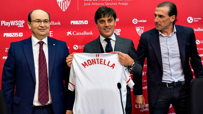 Telediario 1 - El italiano Montella ya ejerce como entrenador del Sevilla