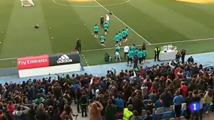 Telediario 1 - El Madrid se da un baño de multitudes